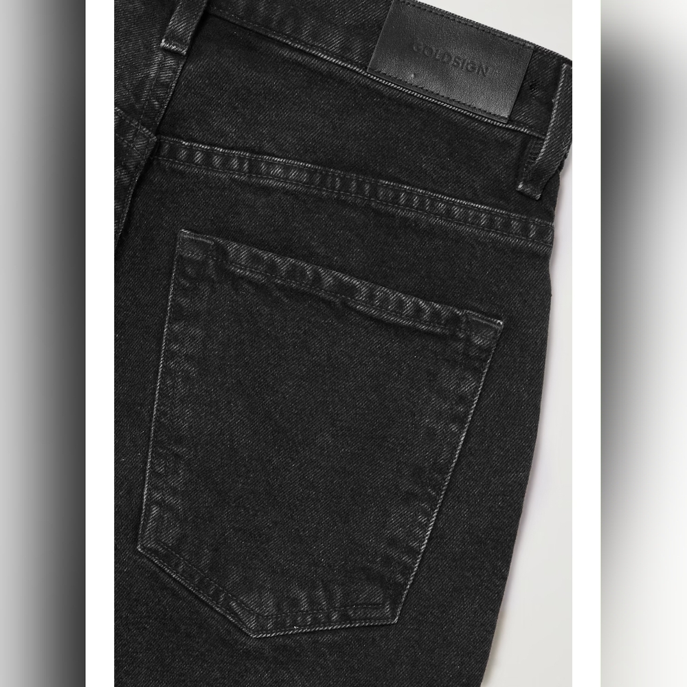 GOLDSIGN Lawler high-rise slim-leg jeans 25W 32L In Black - Picture 5 of 16
